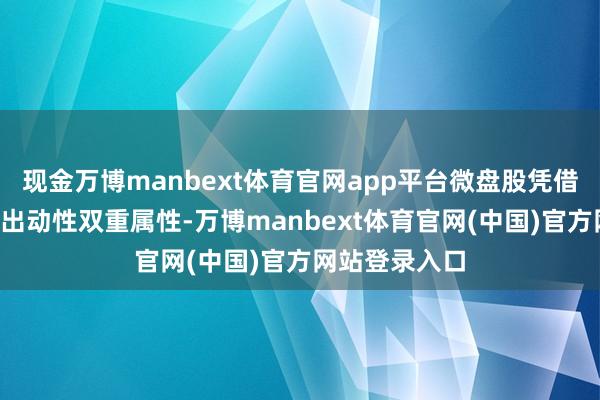 现金万博manbext体育官网app平台微盘股凭借低估值+高波出动性双重属性-万博manbext体育官网(中国)官方网站登录入口