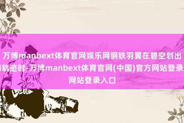 万博manbext体育官网娱乐网钢铁羽翼在碧空划出磅礴轨迹时-万博manbext体育官网(中国)官方网站登录入口